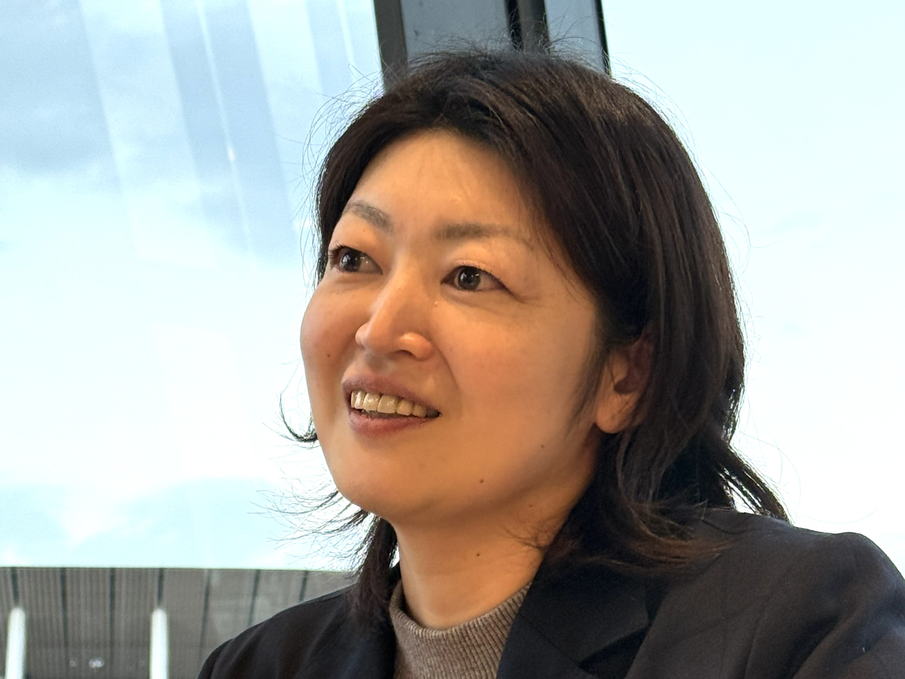 インタビューの様子